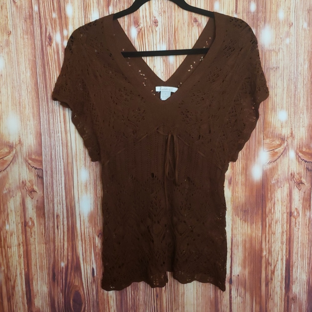 🌵4/$20🌵 Charlotte Russe Crochet Drop sleeve top